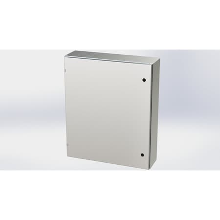 Saginaw Control & Engineering 1/4 Turn Latch Electrical Enclosures, 36 in H, 8 in D, 30 in W, NEMA 3R, 4, 4X, 12, 13 SCE-36EL3008SSLP